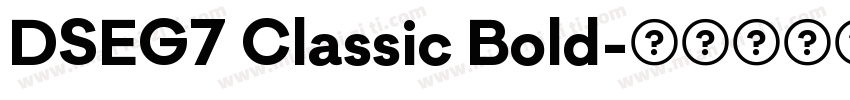 DSEG7 Classic Bold字体转换